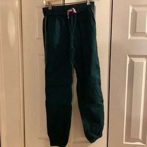 Mini Boden Sparkle Side Stripe Twill Joggers